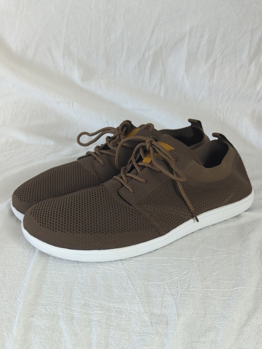 Jackshibo Men’s Knit Barefoot Minimalist Sneakers - Brown Size 13